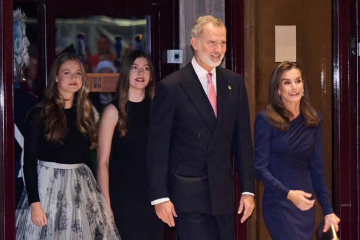 Felipe VI e la sua famiglia reale