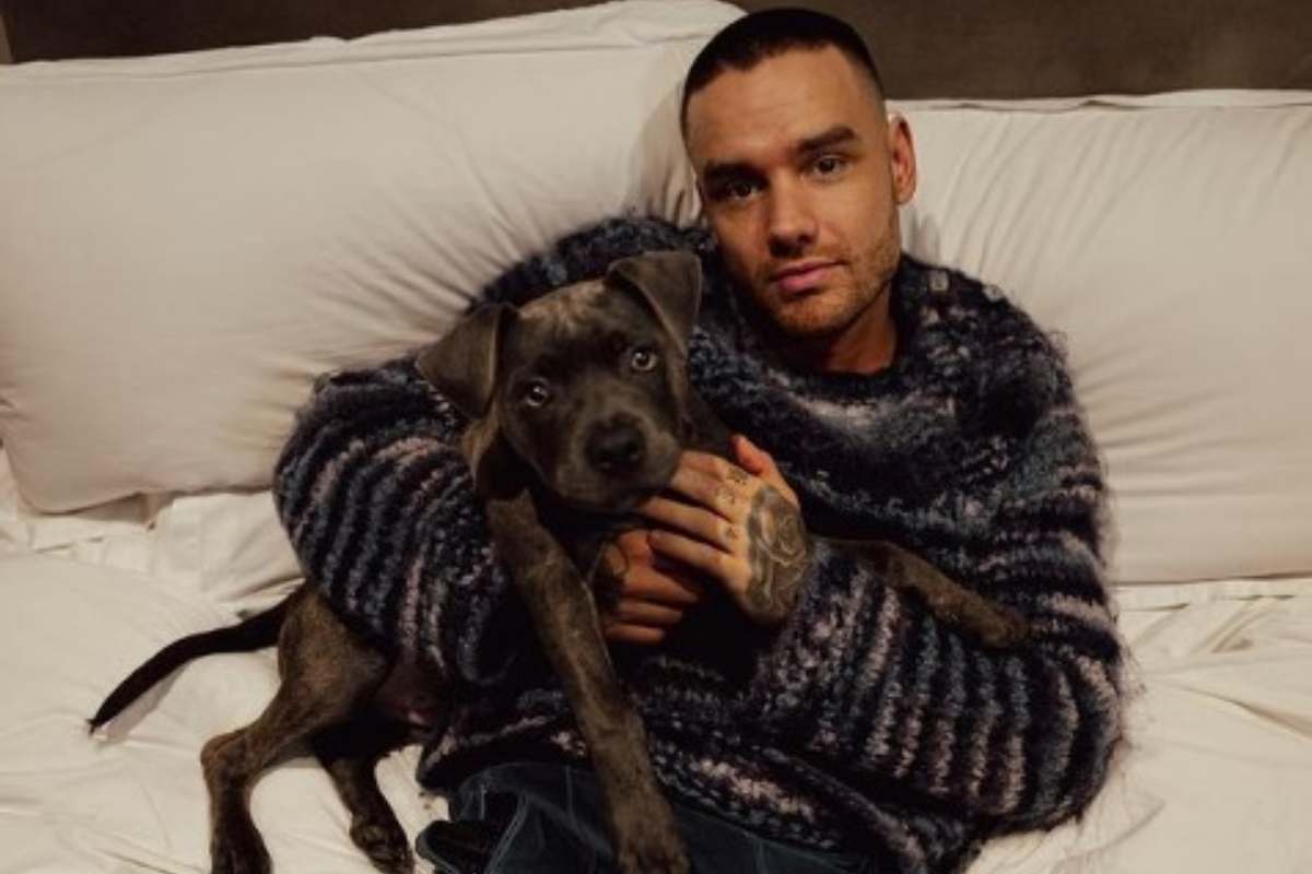 Liam Payne con il suo cane