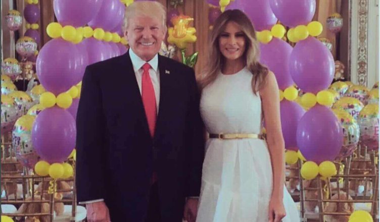 Melania Trump e Donald Trump insieme